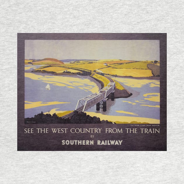 Vintage Southern Railway Travel Poster The West Country by Random Railways